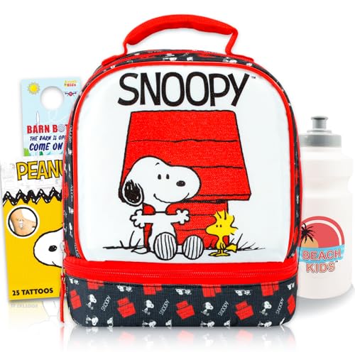 Peanuts Lancheira Snoopy para crianças com lancheira isolada + mais