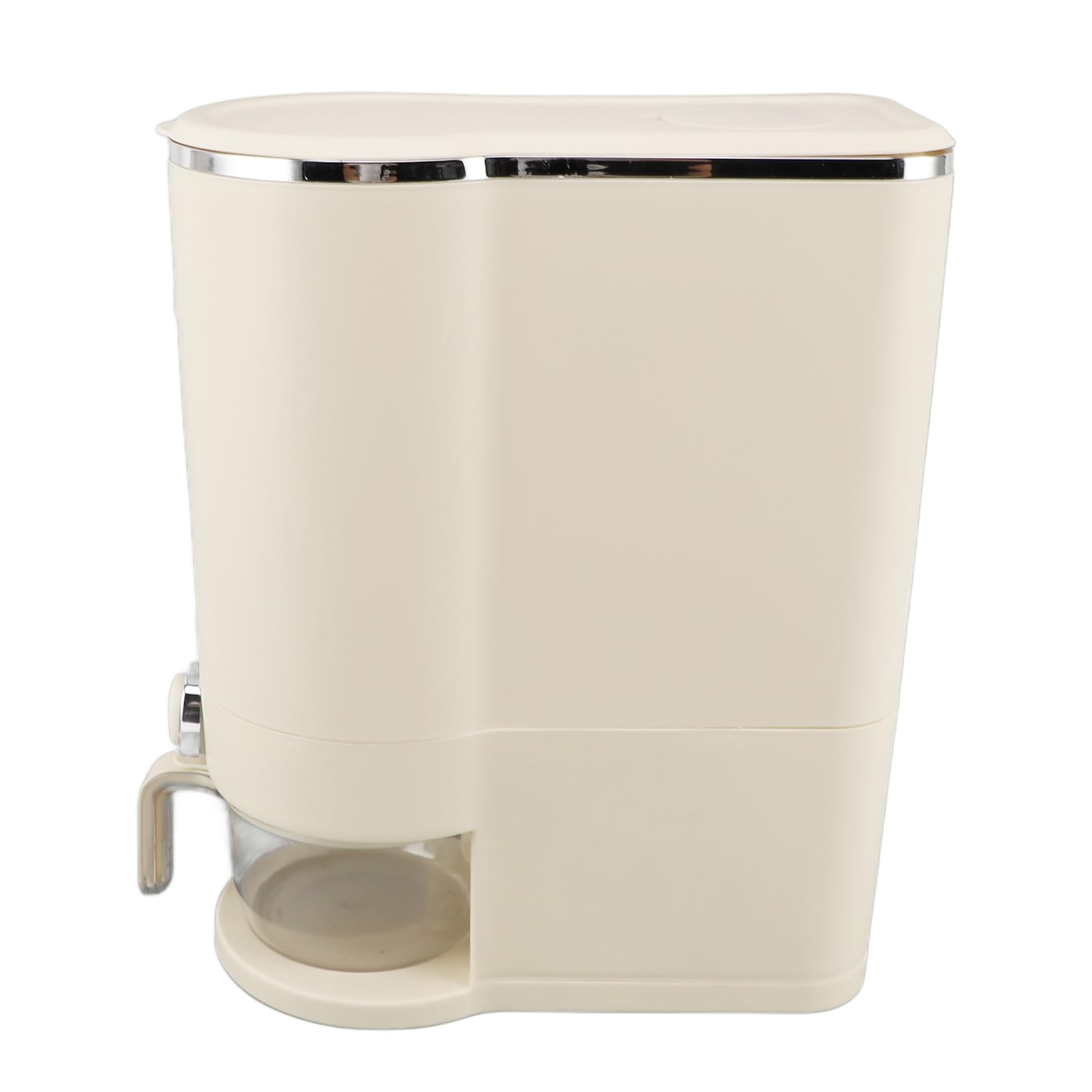 Contenitore per Riso Pressato, a Prova di Insetti, a Prova di umidità, per Uso Domestico, in Plastica Bianco Crema (Grande (contiene circa 10 kg))