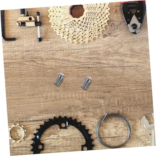 GANAZONO 2pcs Tapas de Válvula para Bicicleta de Titanio para Bicicletas de Montaña y Ruta Protectores de Válvula con Cubiertas contra Polvo miniatura 4