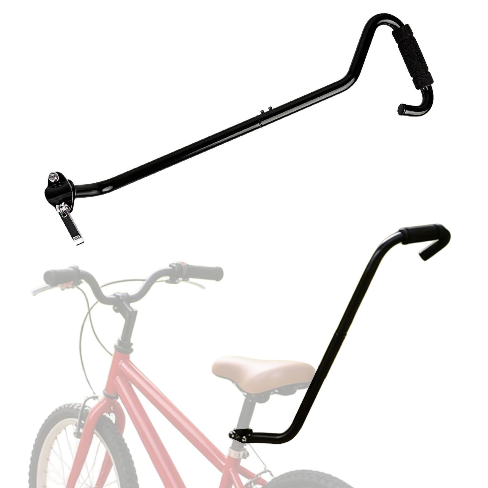 Fahrrad Training Schubstange, Schiebestange Für Kinderfahrrad 70cm, Ergonomische Universal Kinderrad Schiebehilfe,Praktischer Stabile Fahrrad Trainingsgriff Für Fahranfänger Zum Gleichgewichtstraining Sport & Freizeit