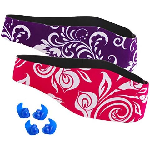 Swimming Headband for Babies, Toddlers, Kids, Adults - Designed to Help Prevent swimmer's Ears - Elastic Swim Hair Guard & Ear Guard - Keep Water Out, Hold Earplugs In Waterproof Band for Kids Adult Cover