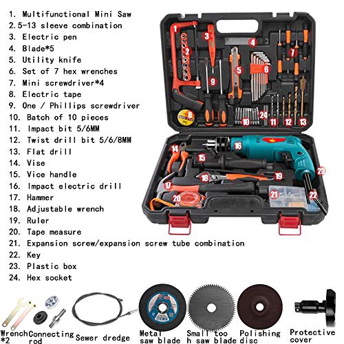 Bohrmaschine Bohren Elektrischer Schraubendreher 125 STK Set 3800 U/min Komplettes Kit Zubehör – Bild 3