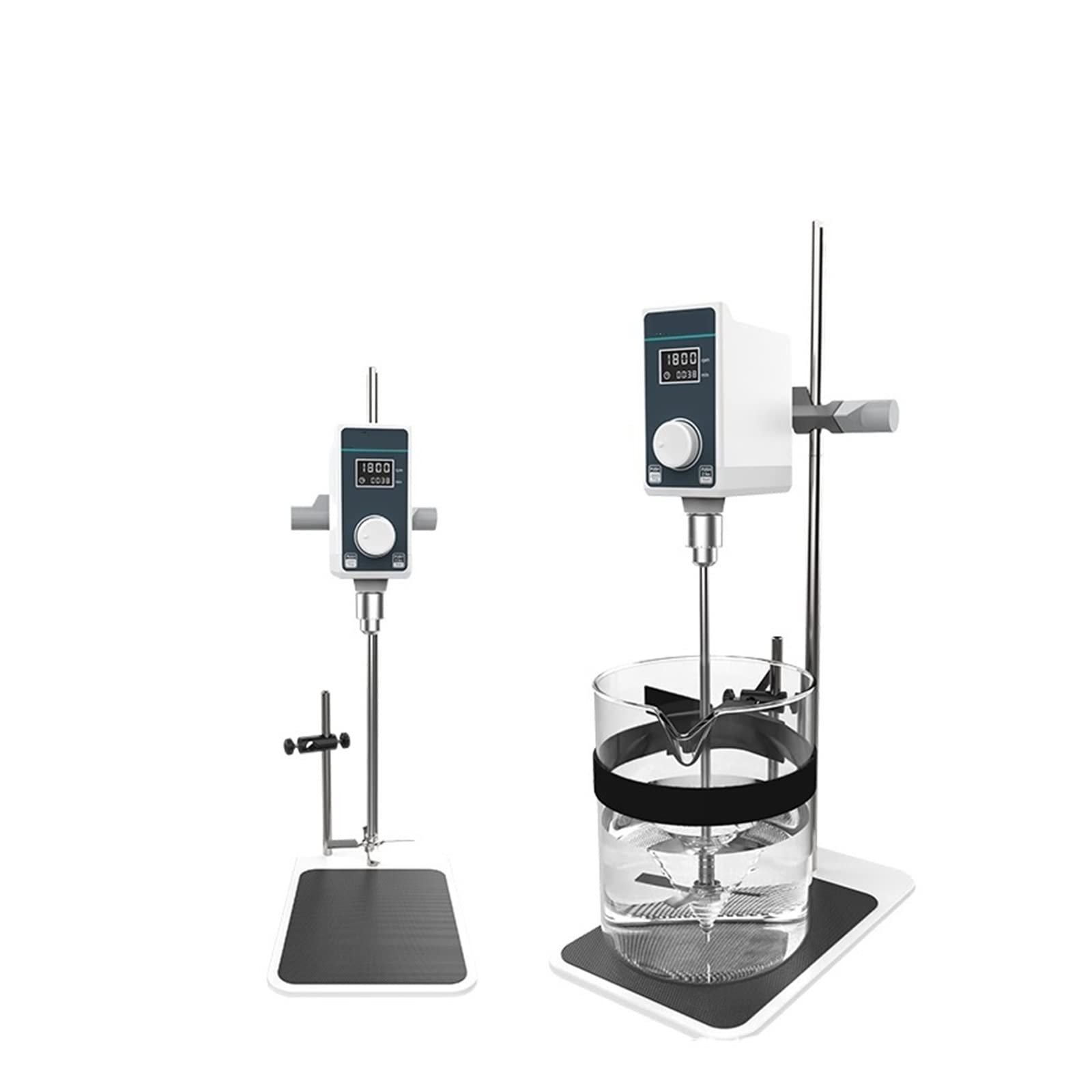 Mieszadło magnetyczne Mieszadło Magnetyczne Laboratoryjny Mikser Elektryczny Cyfrowy Sprzęt Wyświetlający Regulowana Wysokość,do laboratorium(OS-15Pro(10L))
