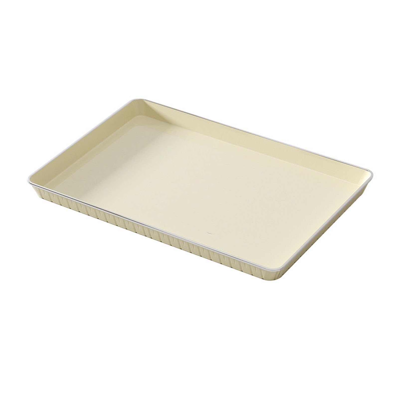 Taca do herbaty, taca do serwowania jedzenia na owoce, chleb i desery, plastikowy talerz do serwowania do domu, biura i na zewnątrz, 35 x 25 cm - trwały i stylowy design