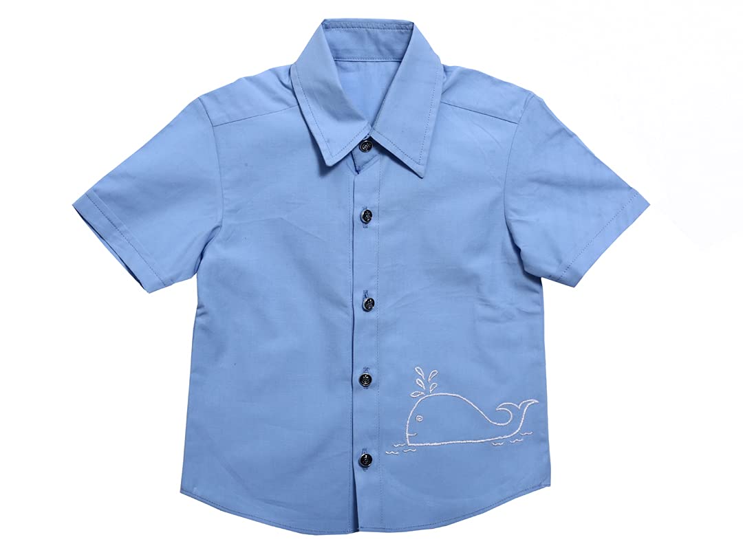 Regular Fit Half Sleeve Cotton Poplin Shirt for Boys
