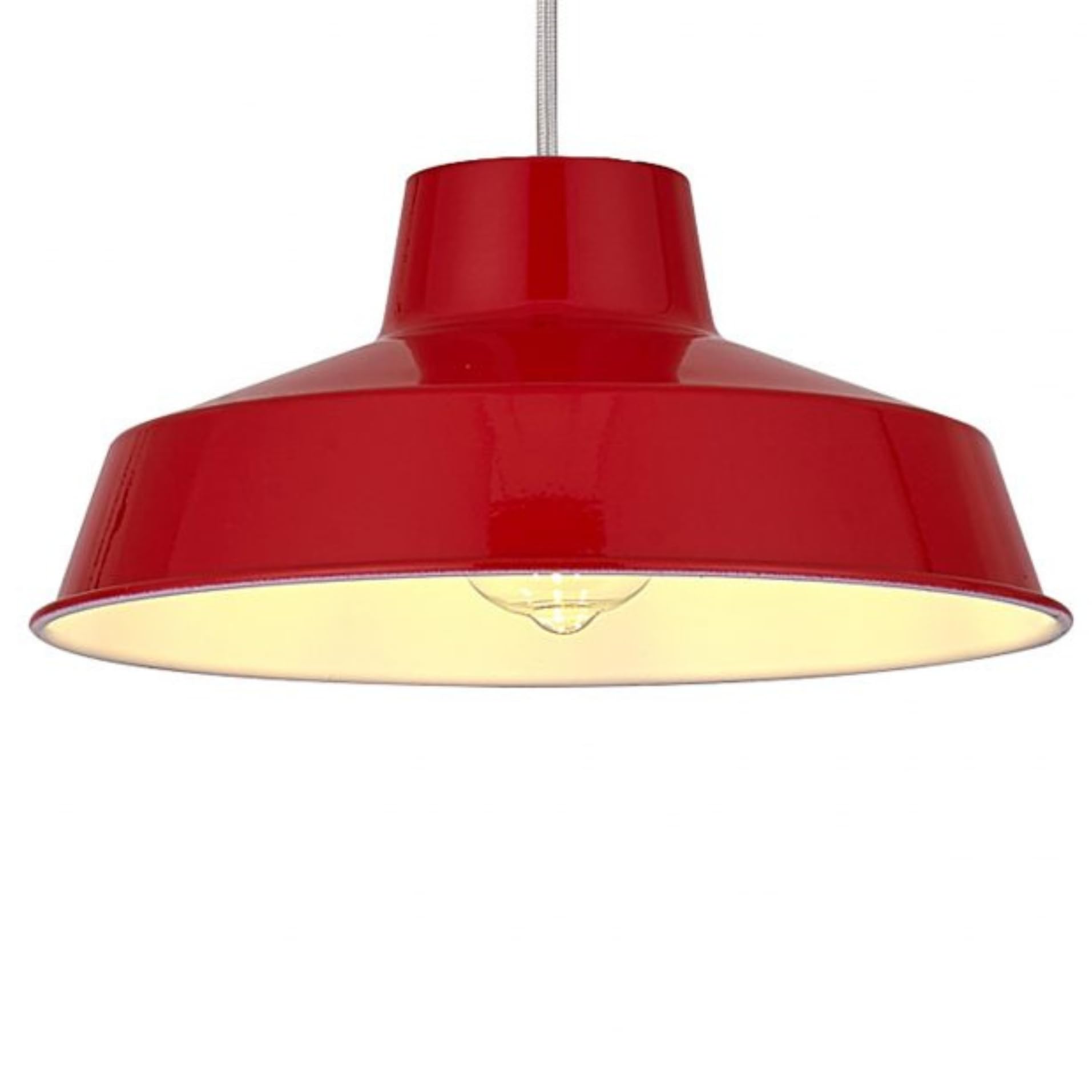 Loxton Lighting Classic Metal Pluto Pendant Shade 30cm (12inch) Diameter (Red)