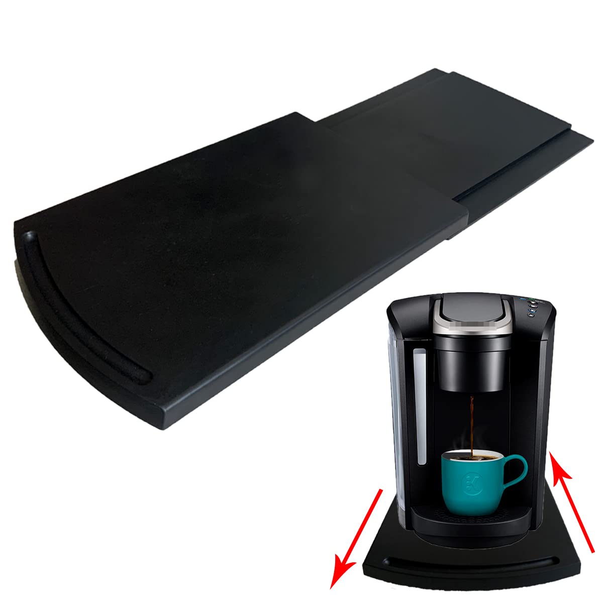 Buy Imperius Kitchen Caddy Sliding Coffee Maker Tray Mat,Appliance