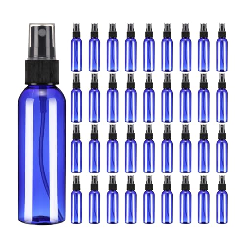 Flacons vaporisateurs de 60 ml réutilisables avec pompe bleu noir haute précision - 2