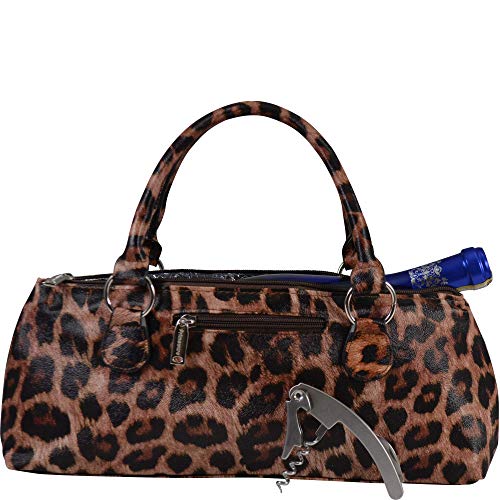 Image of Primeware Wine Clutch Bag (Thermal Insulated) Trendy Women's Carry Tote | Holds Red & White 750mL Bottles | Trendy Fashion | Incl. Portable Waiter-Style Corkscrew