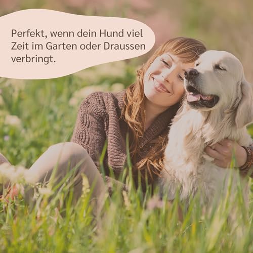 amusi Schutzampullen mit Neemöl für Hunde - 5 Ampullen zu je 1 ml - Gegen Zecken, Flöhe, Mücken, Läuse - Lang Anhaltender und Natürlicher Schutz mit Schild-Effekt