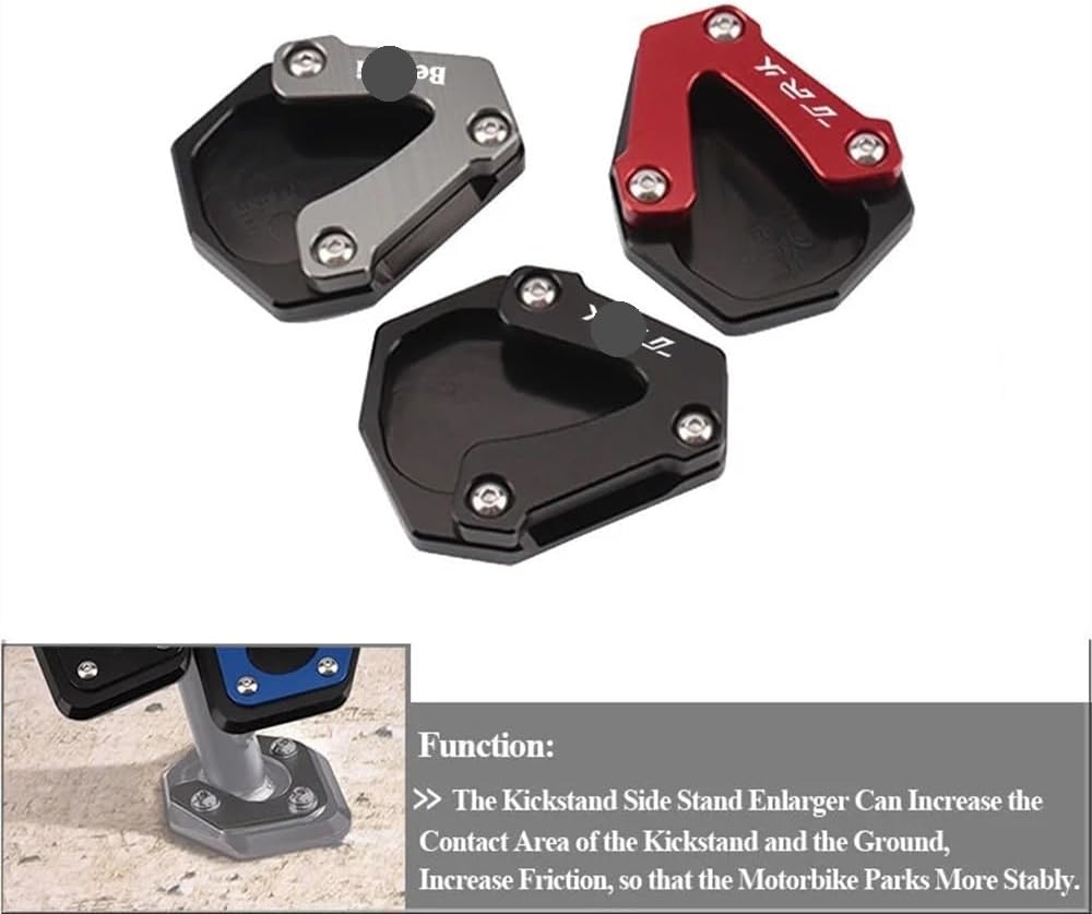 Motorcycle Foot Plate Pad for B&enelli TRK 502 TRK502 2022 2021 2020 Motorcycle Accessories CNC Kickstand Side Stand Enlarge Extension Pad