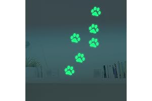 Marsway Cute Paw Print Night Luminous Wall Decal