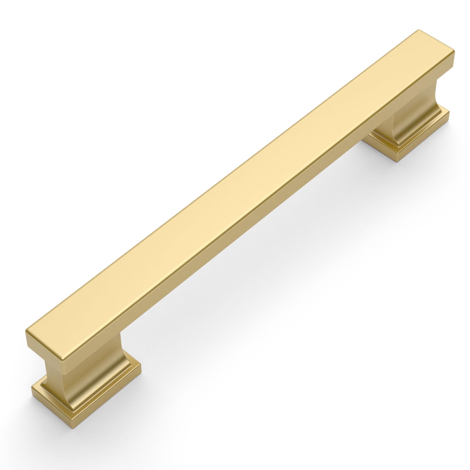 Amerdeco 30 Pack Brushed Gold Cabinet Pulls 3.25 Inch(128MM) Hole Center Drawer Pulls Cabinet Hardware Kitchen Cabinet Handles for Bathroom Dresser