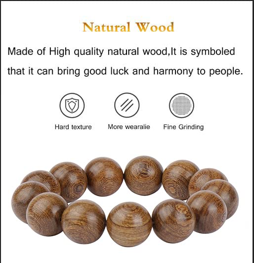 Image of Prayer Bead bracelet Mala Beaded Bracelets for Men Women 12 /15MM