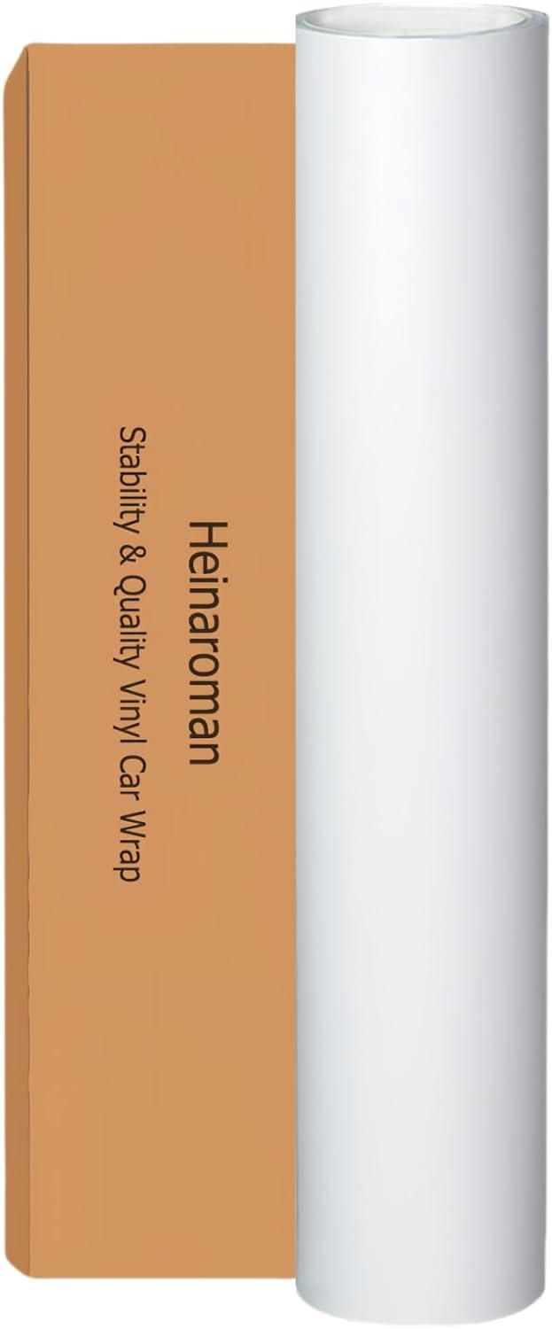 Car Wrap for Body Protection Scratch Resistance Air Release Technology 2.5 X 5FT Matte White Automotive Vinyl Wrap Matte White 2.5*5FT