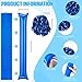 ZCYSRLQIN 48 Pcs Cheerleading Pom Poms Thunder Sticks Plastic Whistles with Lanyards Squawker Horns and Hand Clappers Noisemakers for Team Spirit Party Dance Basketball Football Sporting Games (Blue)