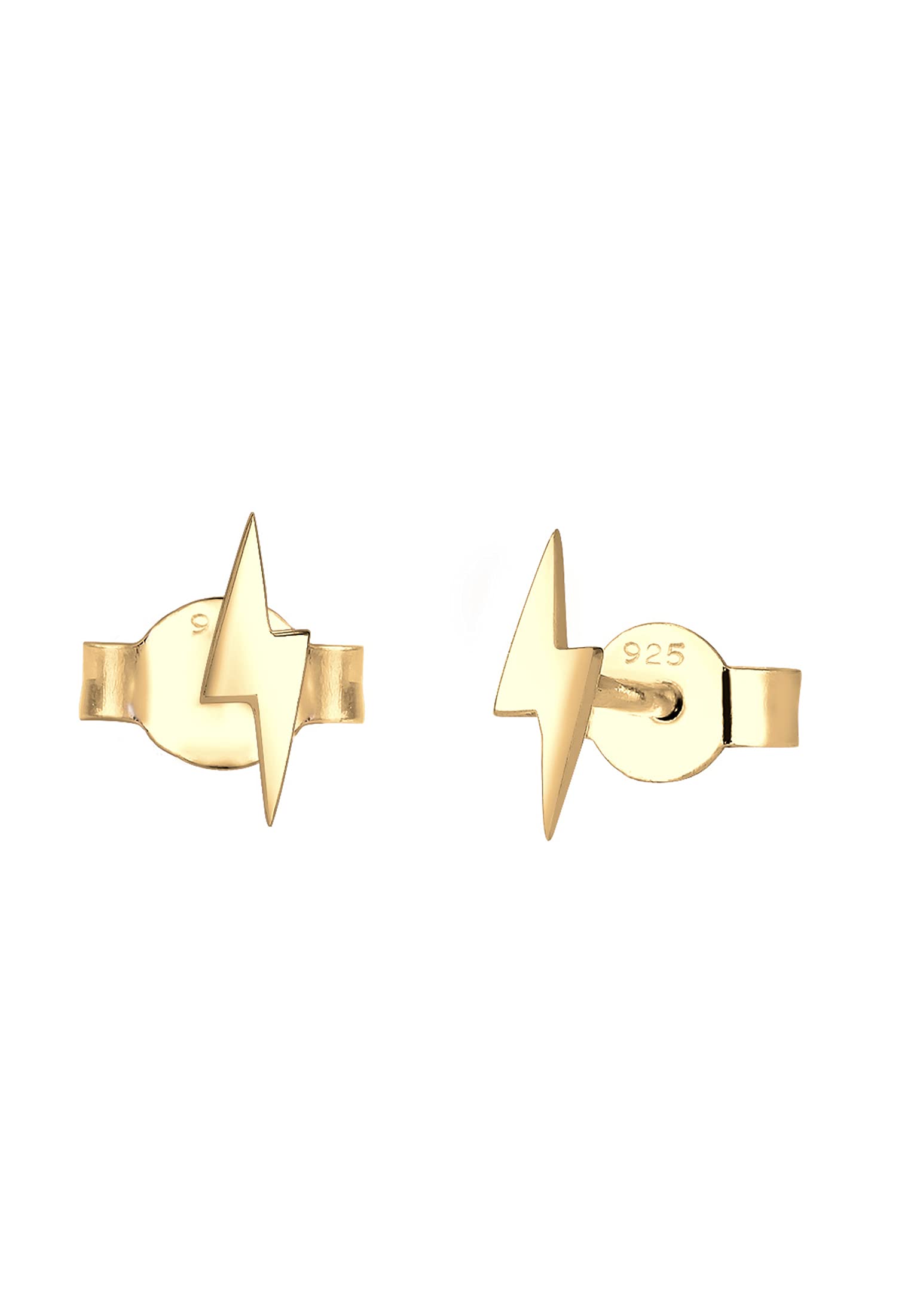 Elli Women's 925 Gold Plated Xilion Cut Earrings