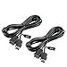 Produktbild AMATHINGS 2 Stück ! (Doppelpack) Controller Verlängerungskabel (2 x 3,00 Meter) Das 2er Set XXXL Kabel Passend Für NES Classic Mini Und SNES Mini (Neuauflage 2016), Wii und Wii Mini