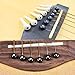 NON-SQUARE 24 PCS Plastic Acoustic Guitar Bridge Pins Pegs with Bridge Pin Puller Remover, Ivory & Black.