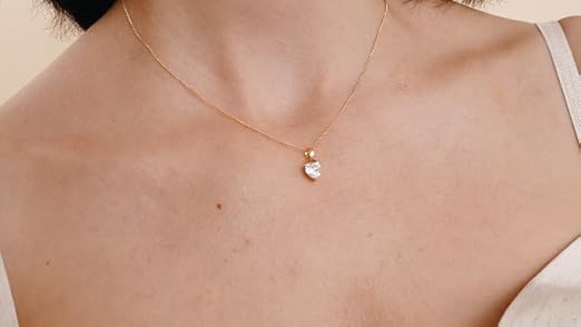 amor - Catena per collana argento zirconia_cubica Donna, Bicolor, 42+3 - 2022048