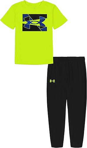 Miniatura 3 de Under Armour Conjunto de camiseta y pantalón deportivo de manga corta para niños