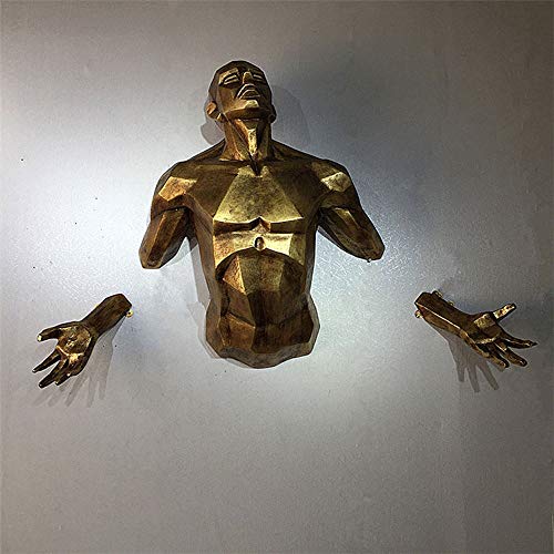 QWERWEFR 2019New modernen Charakter Skulptur Engel Mann Wandbehang Statue Heimtextilien Handwerk europäischen Retro kreative Kunst Figur Cover