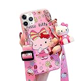 MME Cartoon Case for iPhone 11 Pro Max Case - Kitty Cat Case Cute 3D Character Soft TPU with...