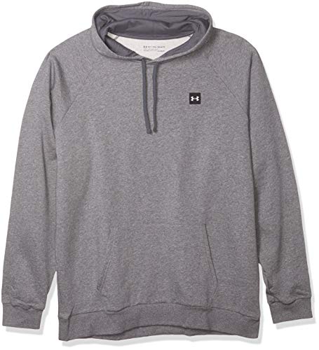トレーニングフリース UAライバルフリース フーディー メンズ Mod Gray Light Heather / / Onyx White 3XL
