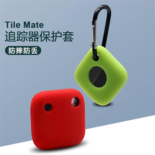 Miniatura 6 de DAYJOY - Juego de 3 fundas protectoras de silicona suave y flexible compatibles con Tile Mate 2022, funda antiarañazos con mosquetón para Tile Mate