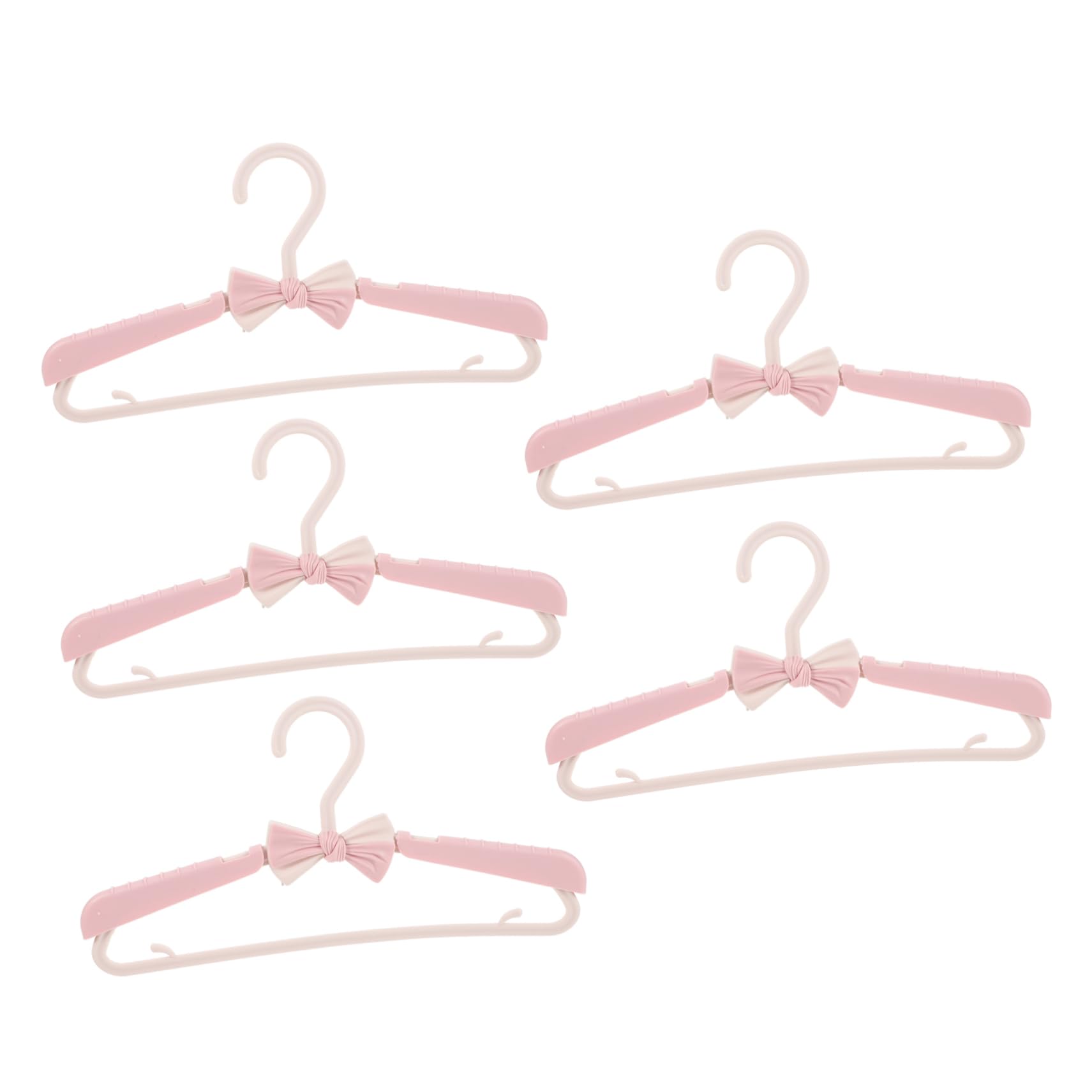HEALLILY Plastic Boys and Girls Hangers Set of 5 Baby Clothing Hangers Non-Slip Design for Closet