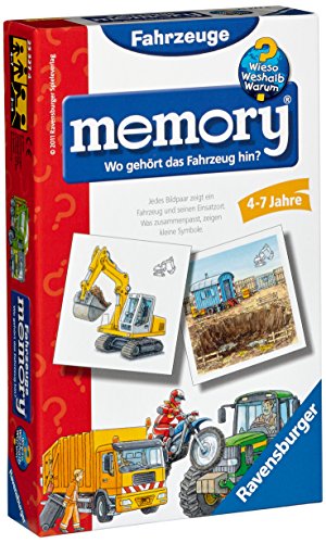 Ravensburger 23327 - WWW Wieso? Proč? Proč? Vozidla memory - dětská / cestovní hra