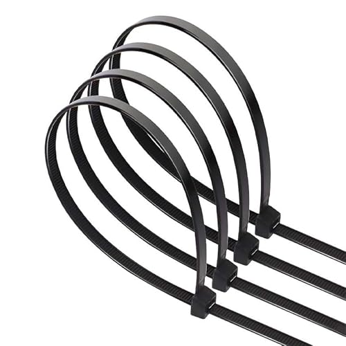 Patapalooza Black 20 X 7.2Mm X 450Mm Nylon Cable Ties Heavy Duty Strong Design Ideal For Fasteners Designed For: Link Cables And Other Items