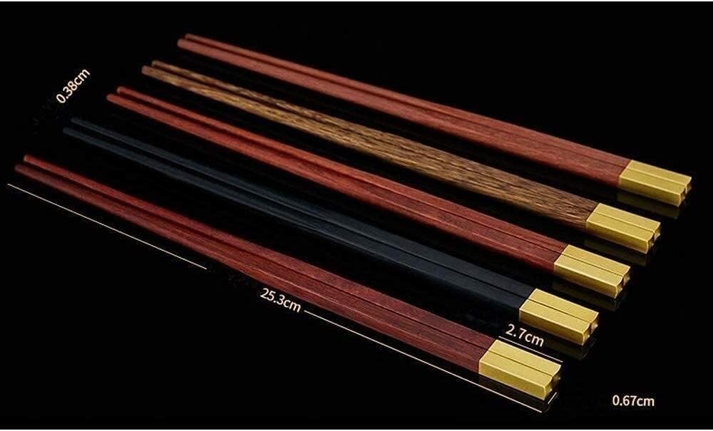 baguettes japonaises cooking chopsticks Baguettes antidérapantes réutilisables, lavables au lave-vaisselle, couverts portables en bois de rose
