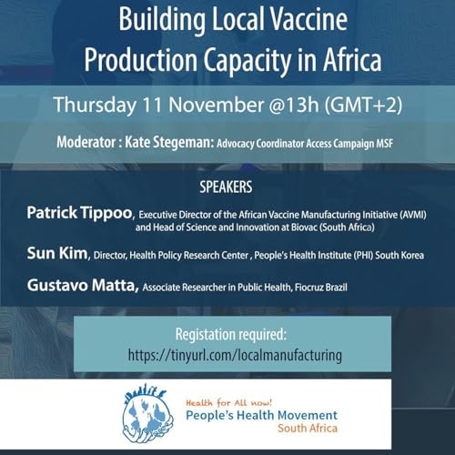Page de couverture de Building local vaccine manufacturing capacity in Africa - Learning from South Korea and Brazil