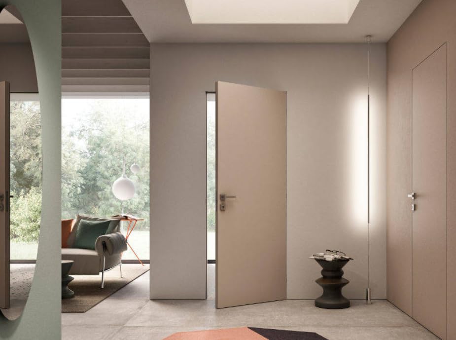 Porta Filomuro SCRIGNO Filo44 Battente Reversibile per pareti in muratura o cartongesso (210 X 80)