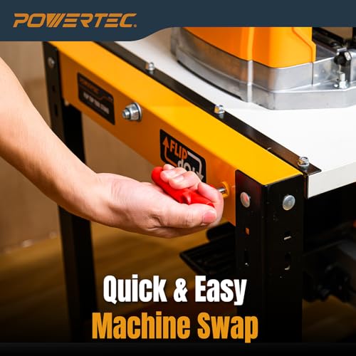 POWERTEC UT1012C 13 Inch Benchtop Thickness Planer, 6 Inch Benchtop Jointer with Flip Top Tool Stand - Image 2