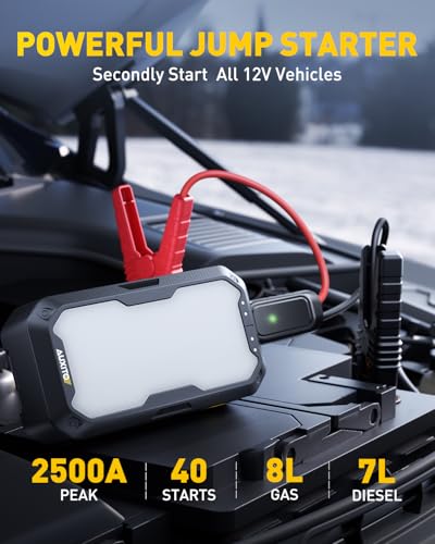 AUXITO 2500A Jump Starter & Car Vacuum Portable Cordless - Additional View