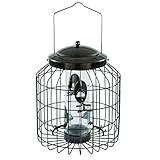 Gardman BA01820 Heavy Duty Squirrel Proof Seed Bird Feeder, 9.45' Wide x 15.75' High, Brown