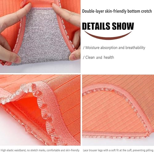 Lowvedgk 8PCS Leakproof Underwear Incontinence Panties Washable Incontinence Pants Ultradries Leakproof Underwear (8 Pcs,Xl) - 4