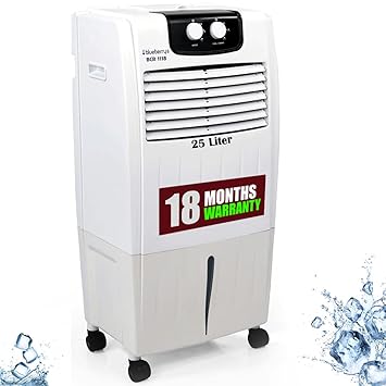 Blueberry's 25 Liter Air Cooler Tower Fan Cools with Water 3 Speed Control, Low Power Consumption, 30ft Air Throw with Honey Comb