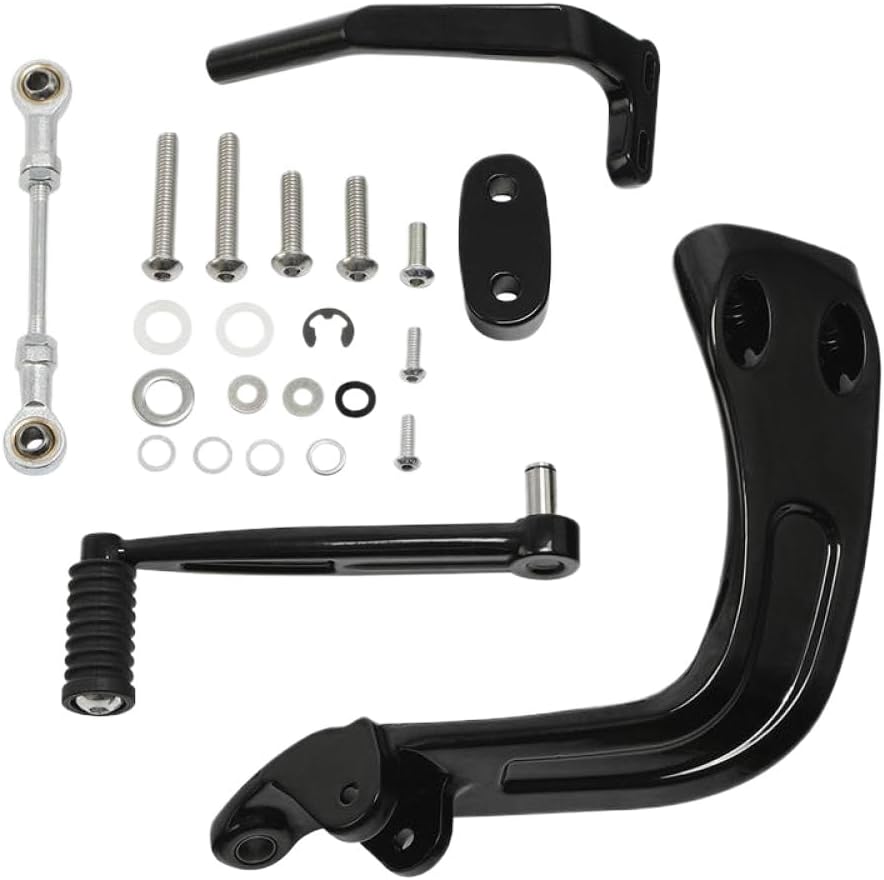 Motorcycle Mid Controls Shift Side Kit Compatible with Automotive Motorcycle Parts FLSB FXFB FXFBS FXDRS 2018-Up Softail Sport(Black)