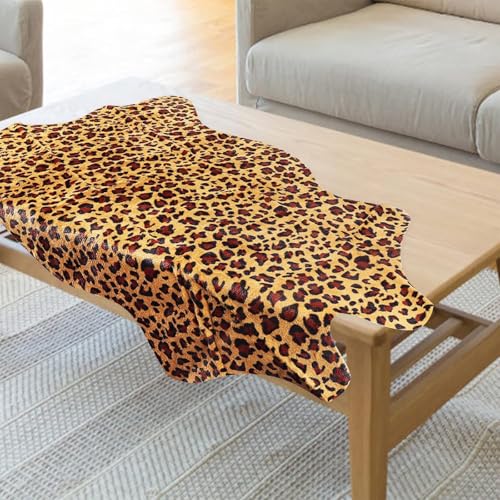 Tapete Leopardo con Estampado Animal 109x74 cm Antideslizante miniatura 4
