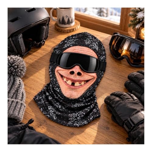 Funny Ski Mask Realistic Full Face Balaclava Old Man Ski Mask - image 5