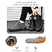 ZPLMIDE Men's Winter Anti-Slip Waterproof Shoes, Fashion Sneaker Boots Orthopedic Ankle Boots Booties Warm Fur Boots Walking Shoes (Black,7.5)