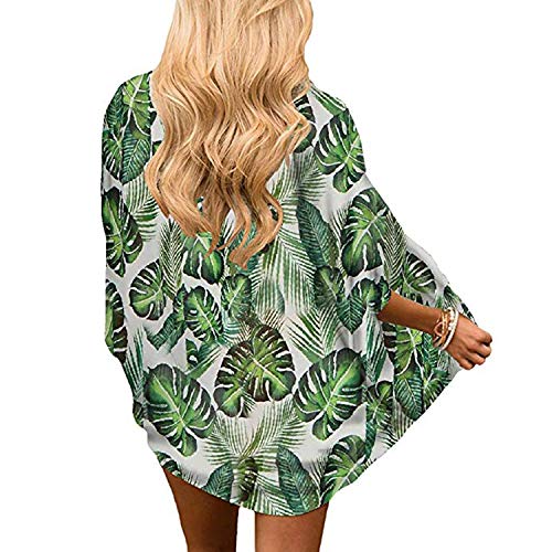 Zando Womens Floral Kimono Cover Ups Short Sleeve Kimono Cardigans Casual Shawl Cardigan Loose Open Front Kimono Tops2