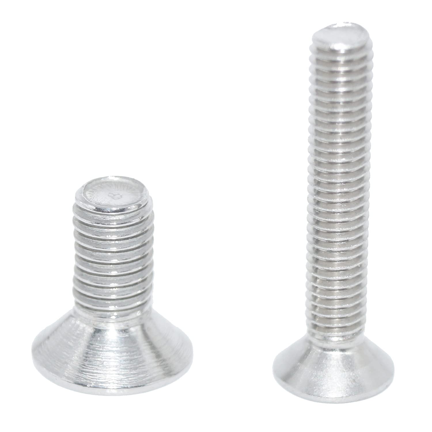 Viti a testa svasata con esagono incassato M2 x 5, 6 pezzi ISO 10642 A2, in acciaio inox, viti a testa svasata