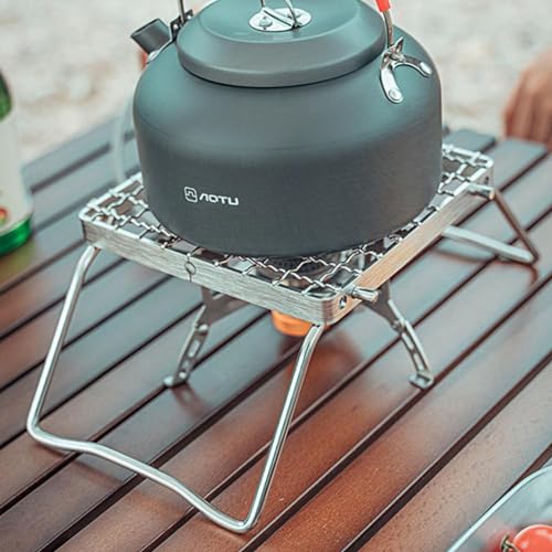 XIANGTAKJ Portable Grill, Foldable Grill, Camping grill, Tabletop Cooking Stand, Mini BBQ Grill for Picnic, Outdoor Cooking Bracket, Barbecue tools for Home/Patio/Lawn, Sturdy and Stable