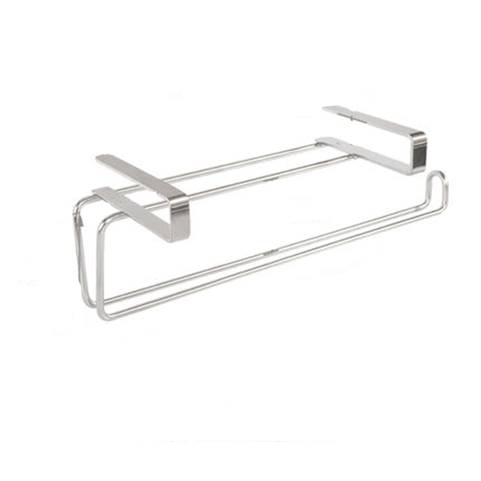 LMYSXAOZ LNNSHX Paper Towel Holder Punch-free Kitchen Rack With for (Color : Silver, Size 30x6.5x10.5cm)