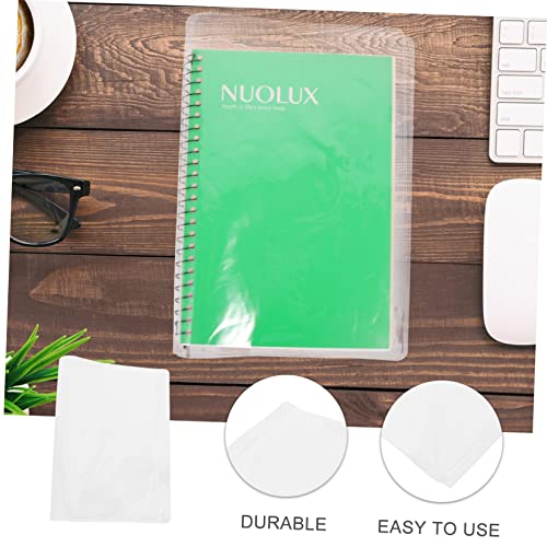 Tofficu 3 peças A5 Capa protetora transparente PVC Inner Core Pocket Book