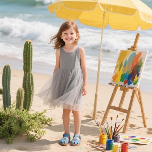 Image of Kiderence Toddler Girls Sandals Little Girls Kids Summer Shoes Toddler Sandals